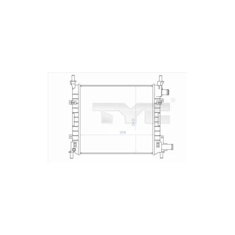 Radiateur, refroidissement du moteur TYC 710-0043