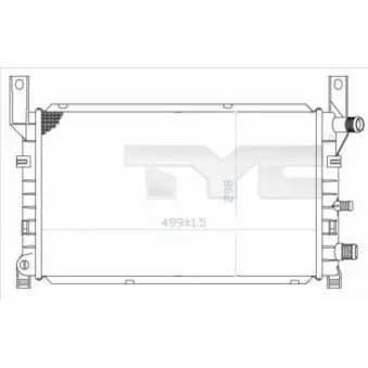 Radiateur, refroidissement du moteur TYC 710-0048