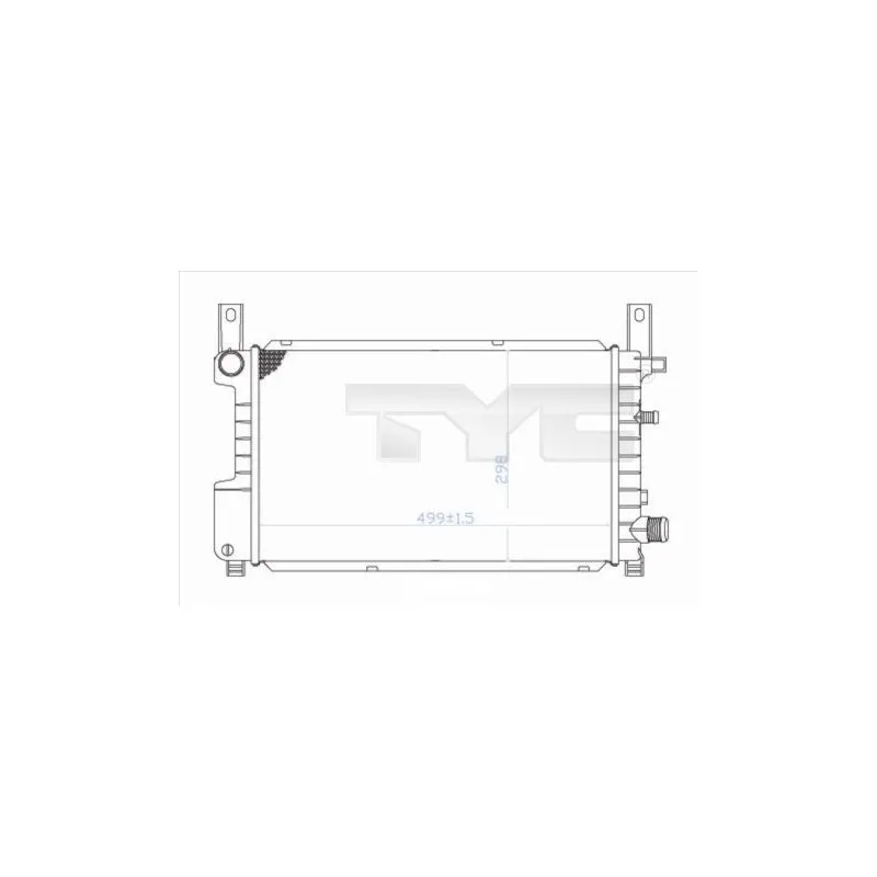 Radiateur, refroidissement du moteur TYC 710-0049