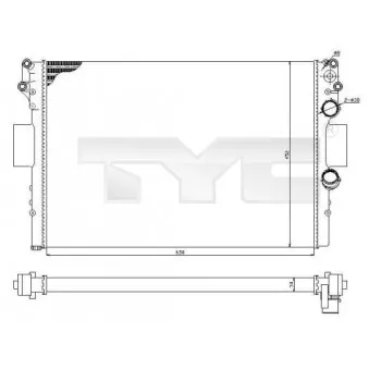 Radiateur, refroidissement du moteur TYC
