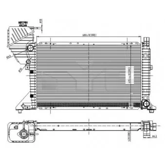 Radiateur, refroidissement du moteur TYC 721-0010