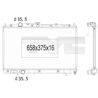 Radiateur, refroidissement du moteur TYC