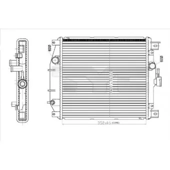 Radiateur, refroidissement du moteur TYC