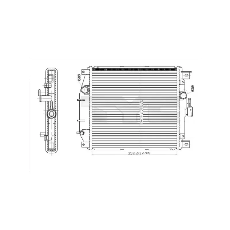 Radiateur, refroidissement du moteur TYC 735-0012