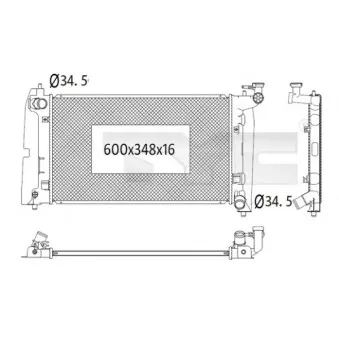 Radiateur, refroidissement du moteur TYC 736-1020
