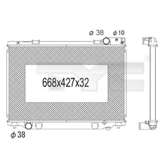 Radiateur, refroidissement du moteur TYC 736-1031