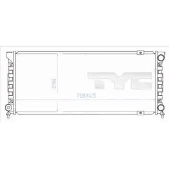 Radiateur, refroidissement du moteur TYC 737-0003