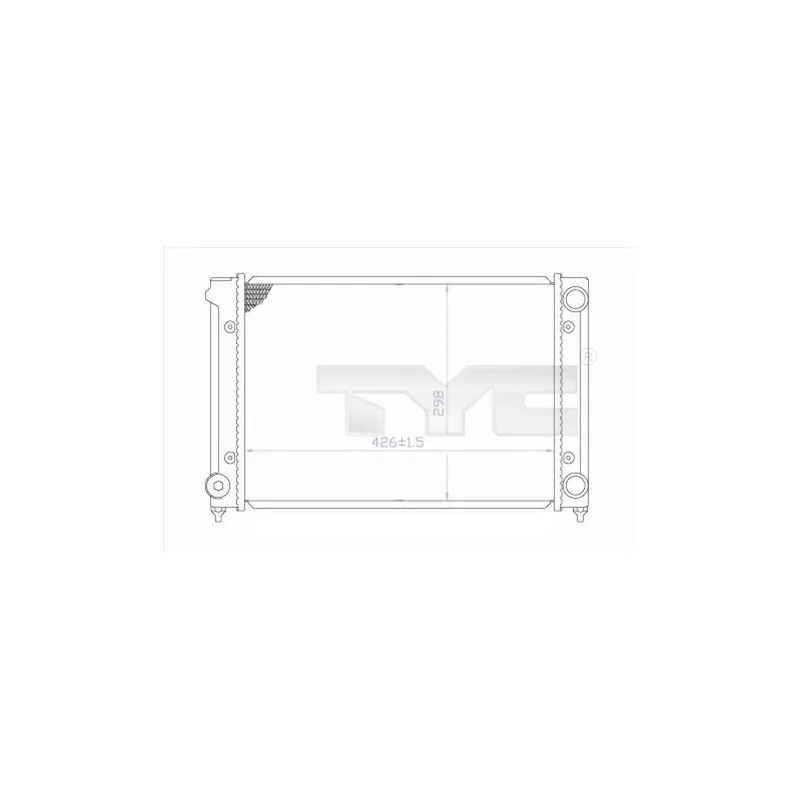 Radiateur, refroidissement du moteur TYC 737-0018