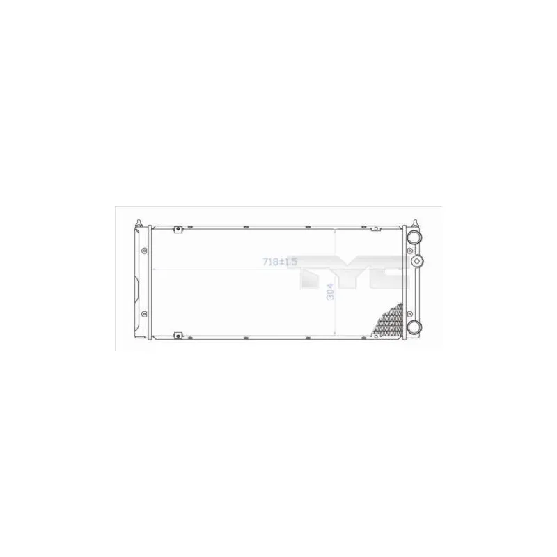 Radiateur, refroidissement du moteur TYC 737-0020