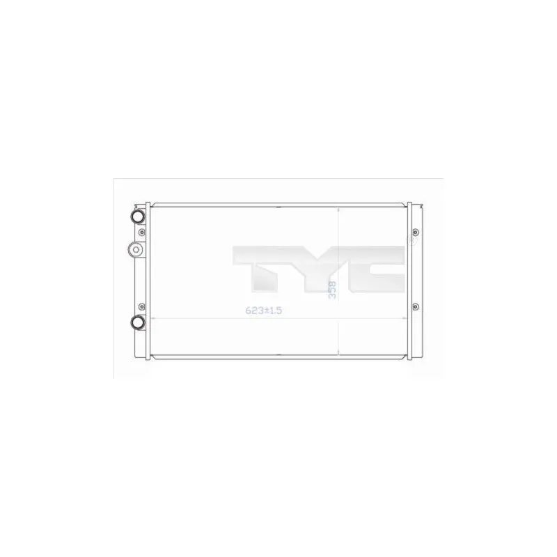 Radiateur, refroidissement du moteur TYC 737-0023