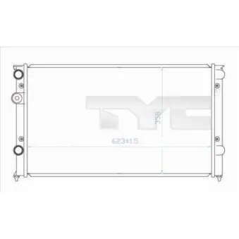 Radiateur, refroidissement du moteur TYC 737-0030