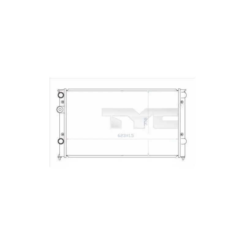 Radiateur, refroidissement du moteur TYC 737-0030
