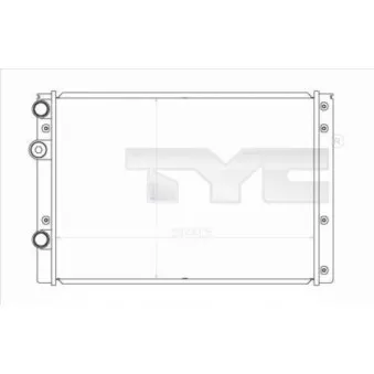 Radiateur, refroidissement du moteur TYC 737-0038