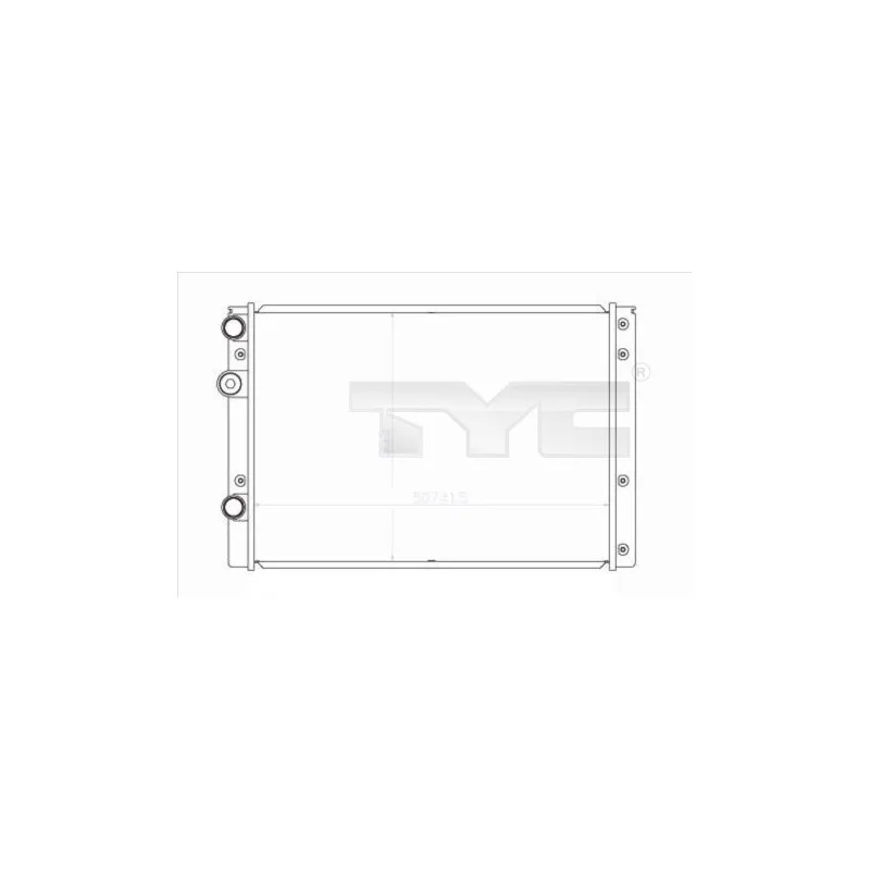 Radiateur, refroidissement du moteur TYC 737-0038