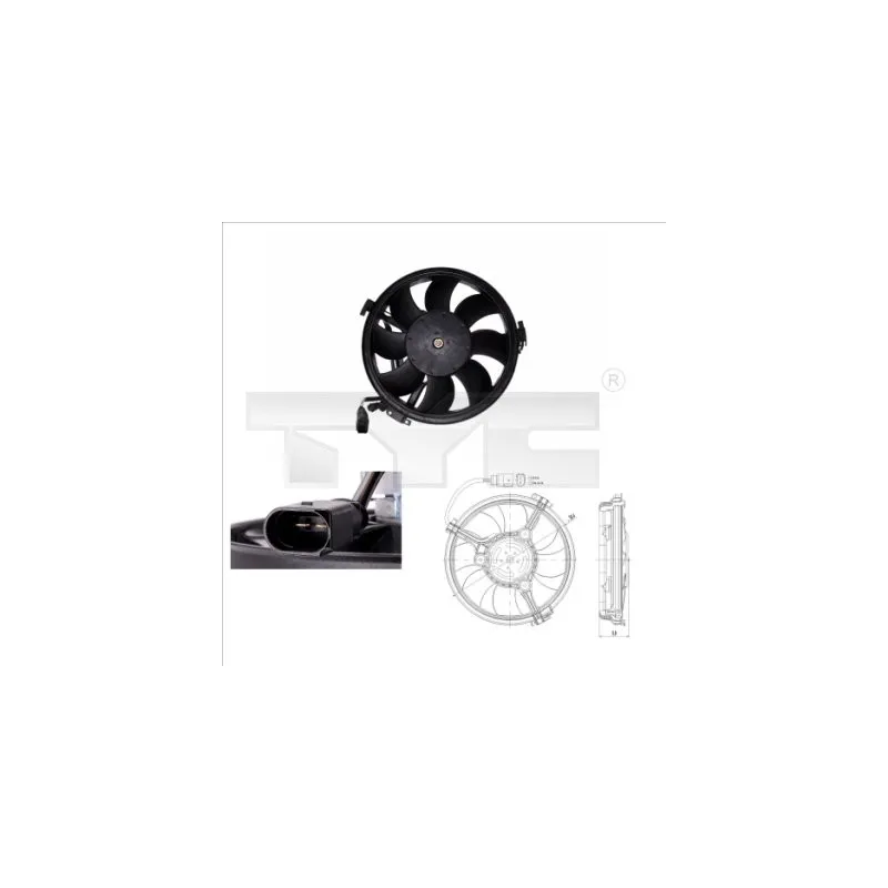 Ventilateur, refroidissement du moteur TYC 802-0003