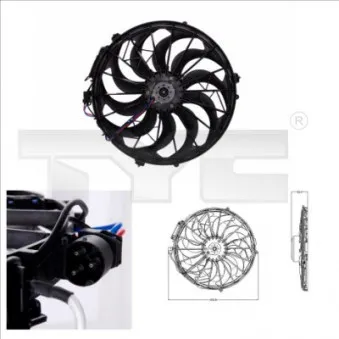 Ventilateur, refroidissement du moteur TYC 803-0003
