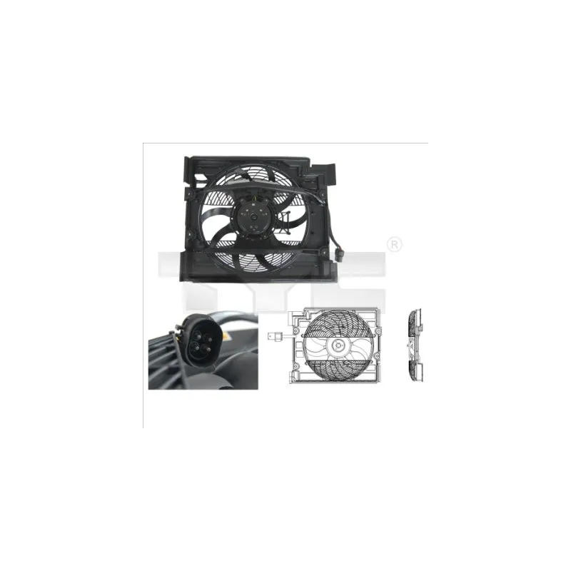 Ventilateur, refroidissement du moteur TYC 803-0006