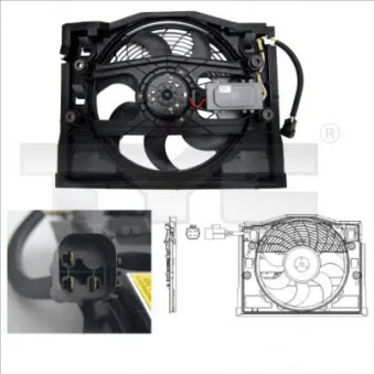Ventilateur, refroidissement du moteur TYC 803-0007