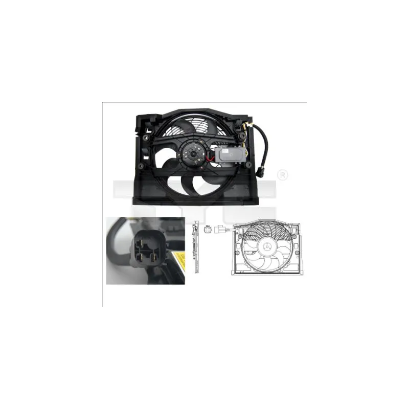 Ventilateur, refroidissement du moteur TYC 803-0007