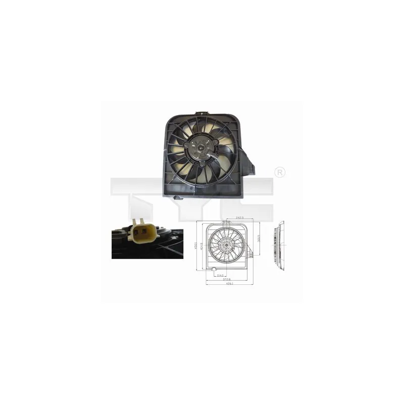Ventilateur, refroidissement du moteur TYC 804-0002
