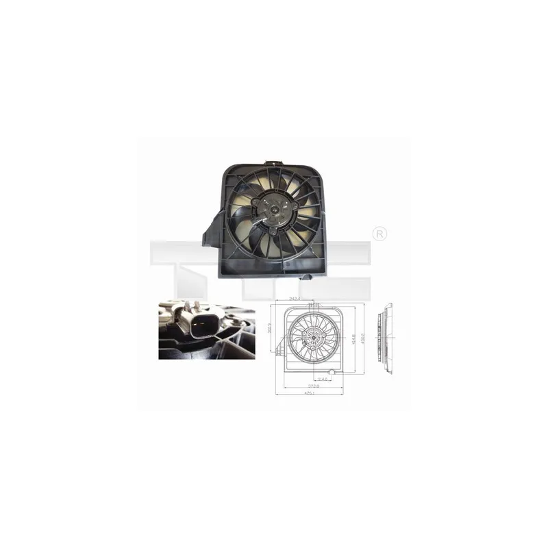 Ventilateur, refroidissement du moteur TYC 804-0003