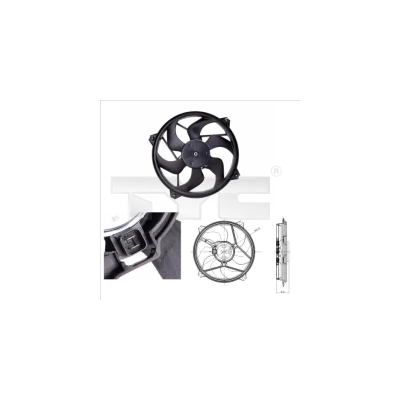 Ventilateur, refroidissement du moteur TYC 805-0001