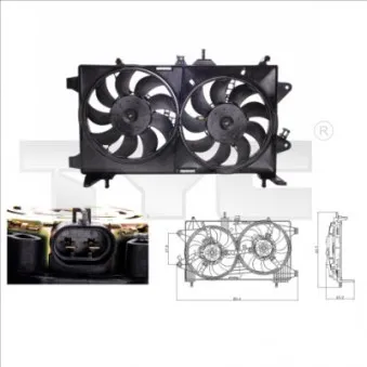 Ventilateur, refroidissement du moteur TYC 809-0001