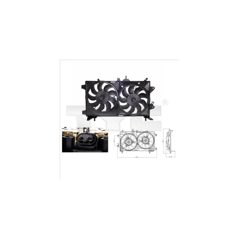 Ventilateur, refroidissement du moteur TYC 809-0001