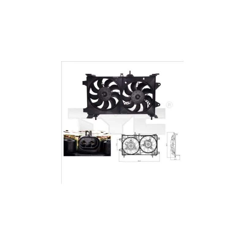 Ventilateur, refroidissement du moteur TYC 809-0002