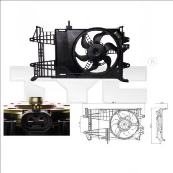 Ventilateur, refroidissement du moteur TYC 809-0003