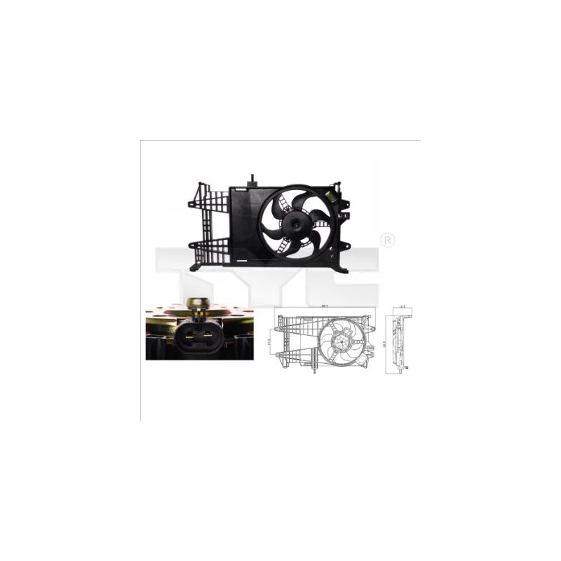 Ventilateur, refroidissement du moteur TYC 809-0003