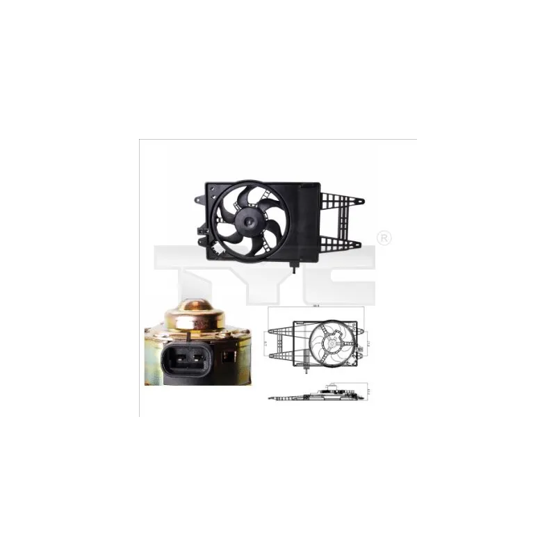Ventilateur, refroidissement du moteur TYC 809-0004
