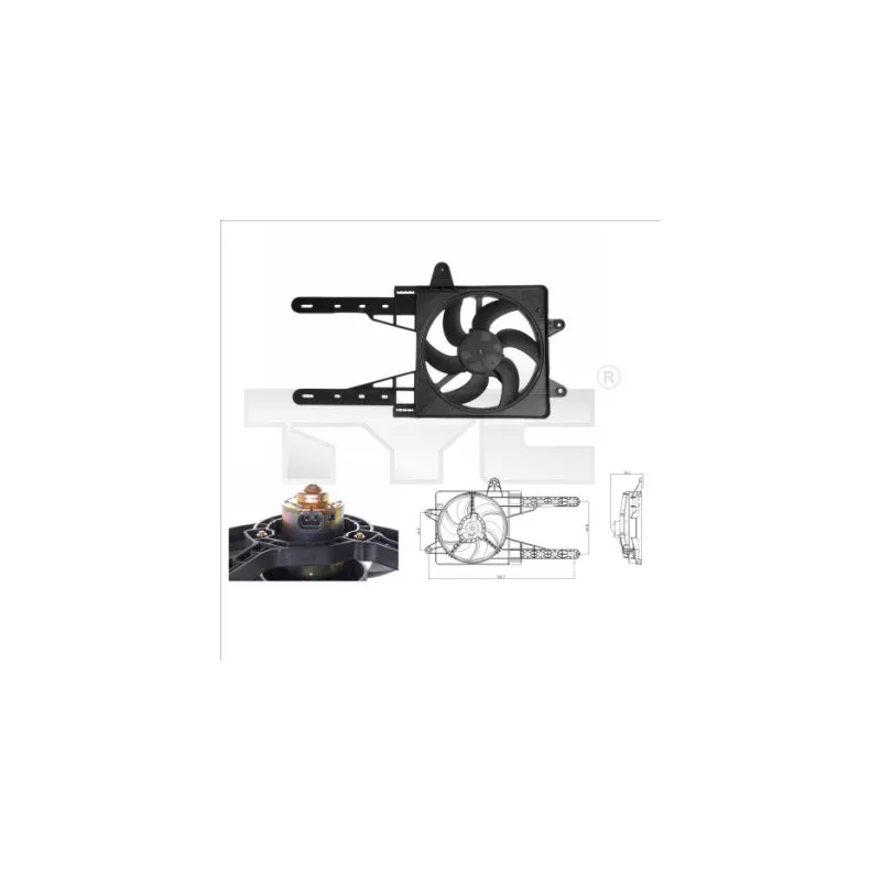 Ventilateur, refroidissement du moteur TYC 809-0007