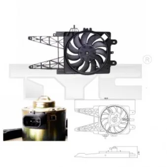 Ventilateur, refroidissement du moteur TYC