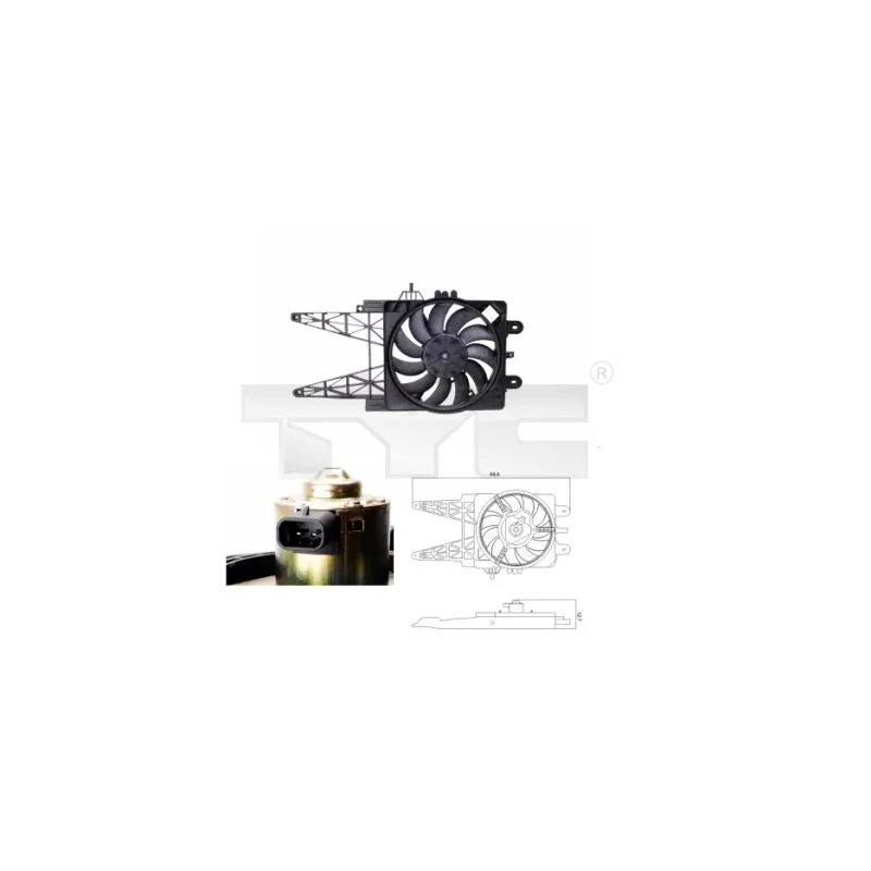 Ventilateur, refroidissement du moteur TYC 809-0008