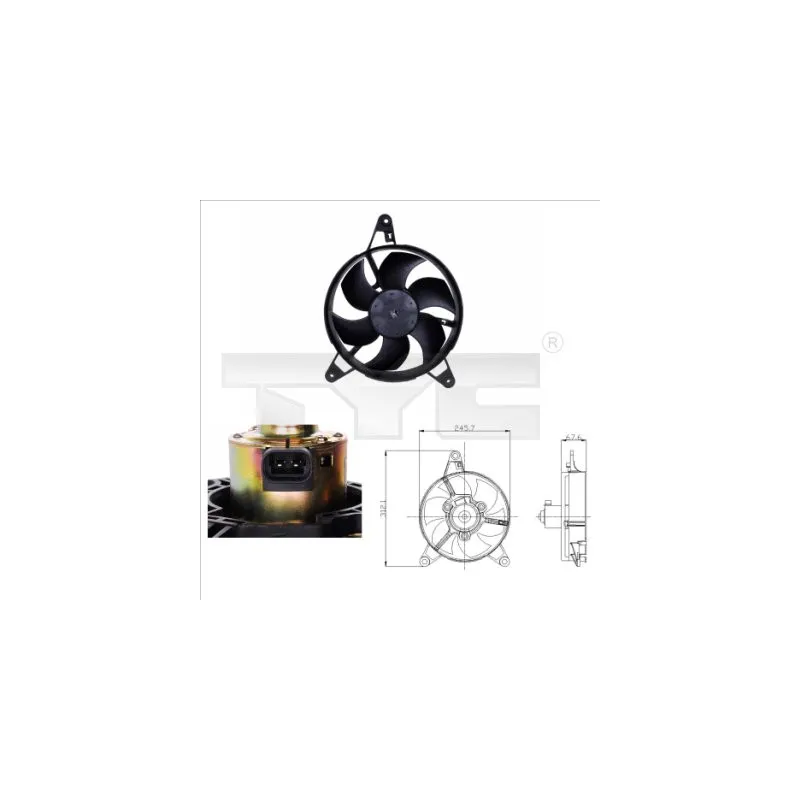 Ventilateur, refroidissement du moteur TYC 809-0011