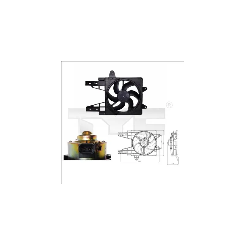Ventilateur, refroidissement du moteur TYC 809-0013