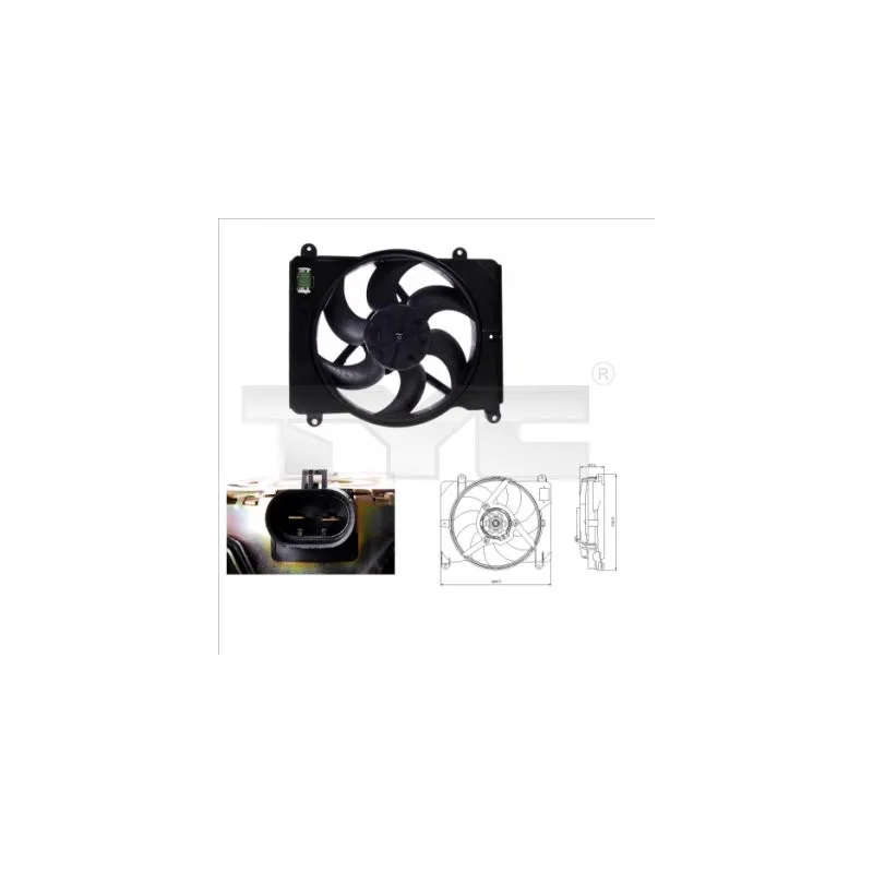 Ventilateur, refroidissement du moteur TYC 809-0014