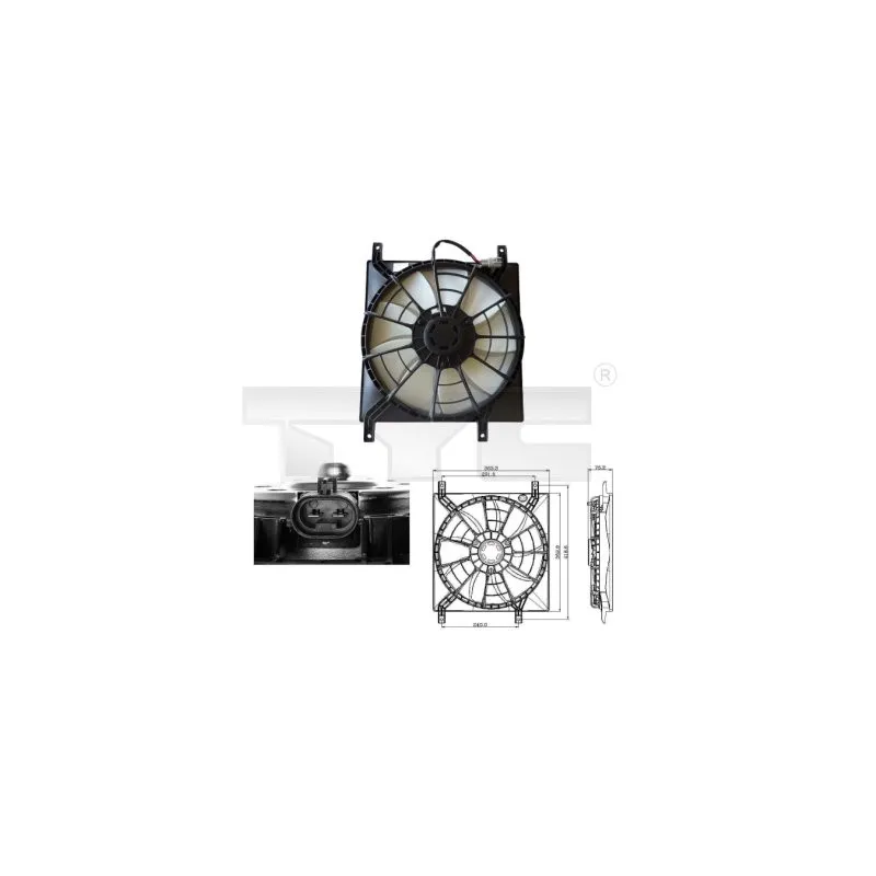Ventilateur, refroidissement du moteur TYC 809-0015