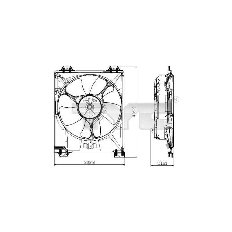 Ventilateur, refroidissement du moteur TYC 809-0016