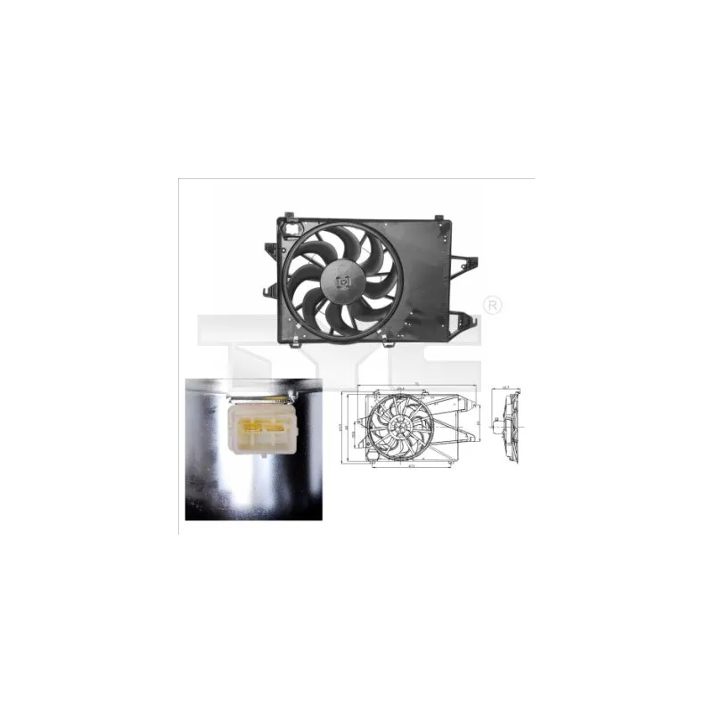 Ventilateur, refroidissement du moteur TYC 810-0001