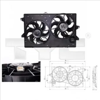 Ventilateur, refroidissement du moteur TYC 810-0002