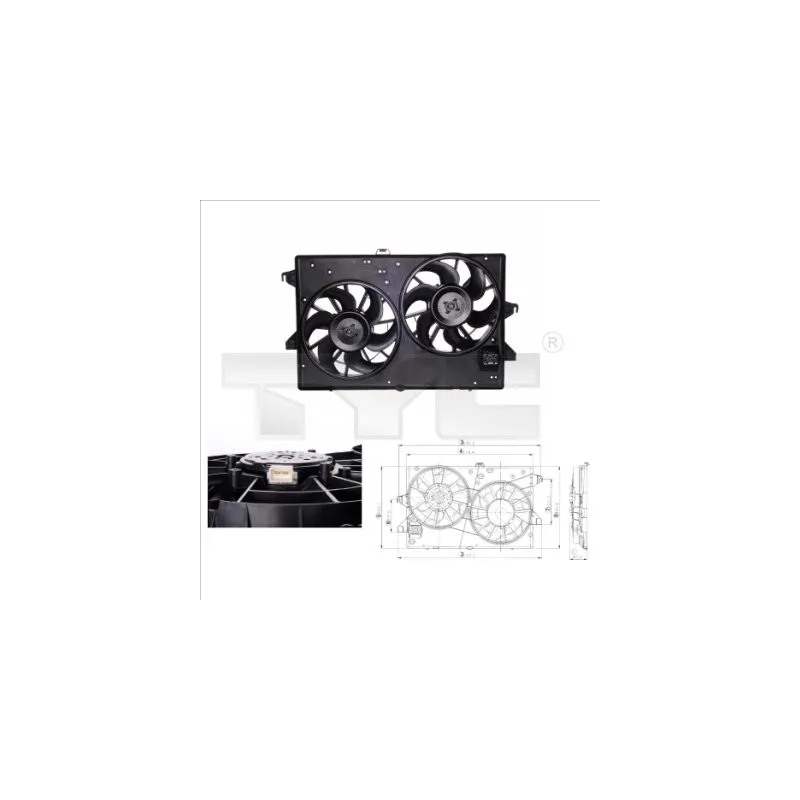 Ventilateur, refroidissement du moteur TYC 810-0002