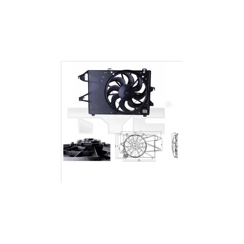 Ventilateur, refroidissement du moteur TYC 810-0004