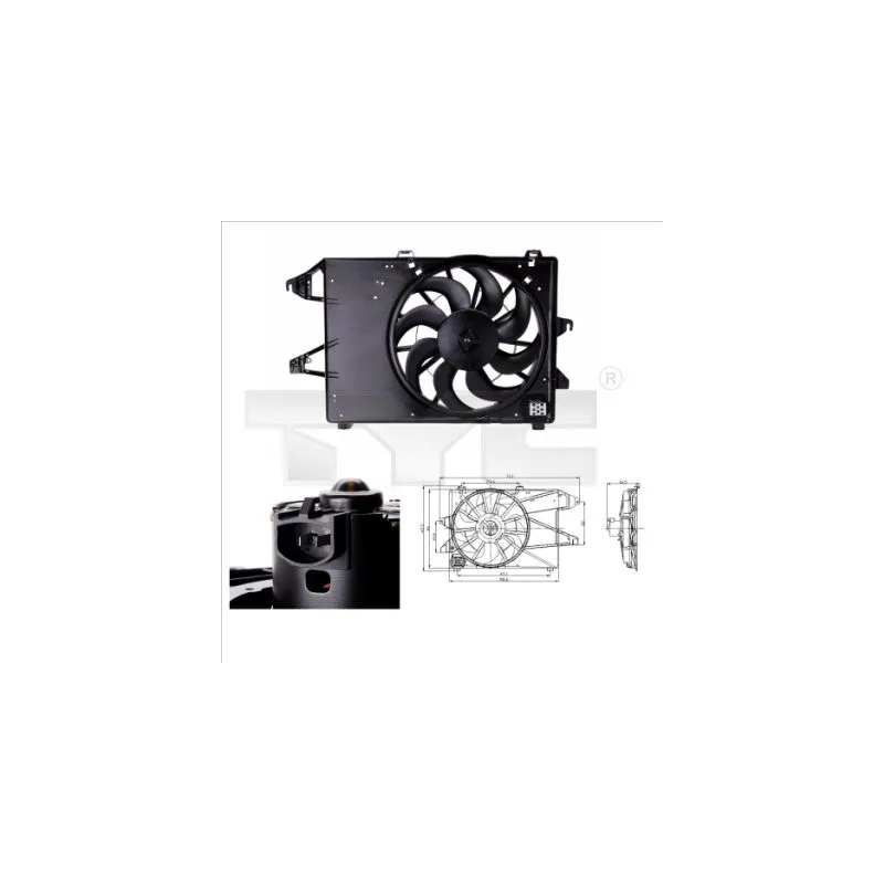 Ventilateur, refroidissement du moteur TYC 810-0006