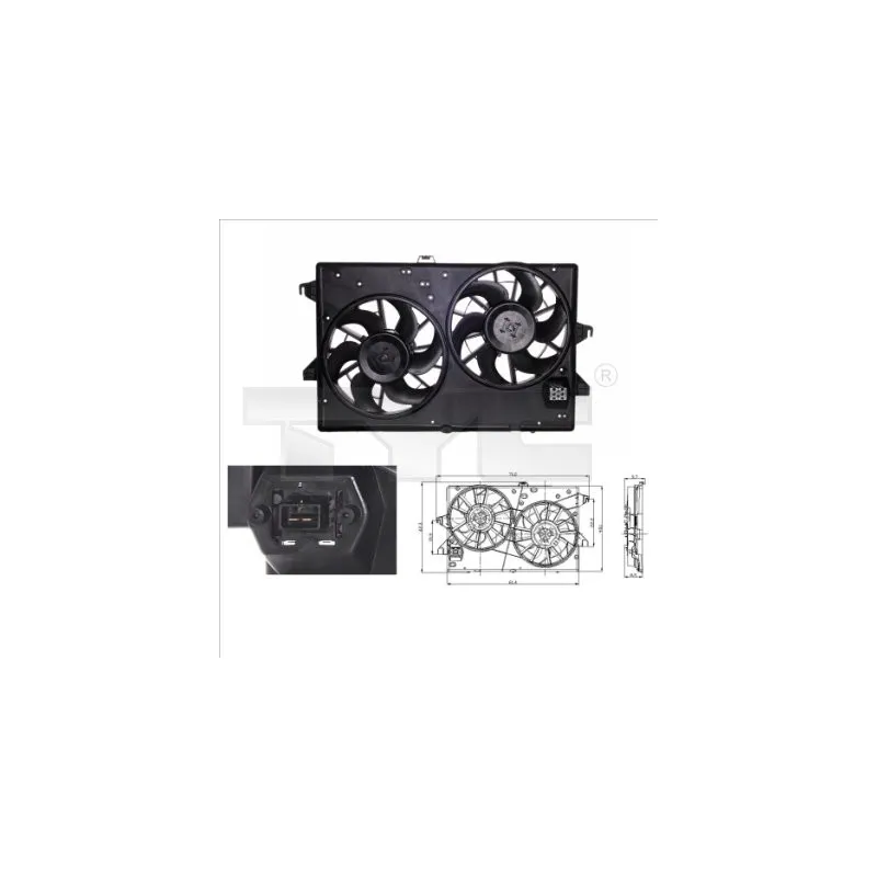 Ventilateur, refroidissement du moteur TYC 810-0007