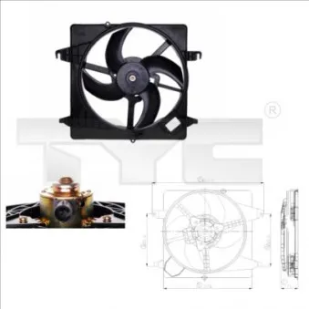 Ventilateur, refroidissement du moteur TYC 810-0013