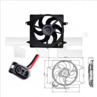 Ventilateur, refroidissement du moteur TYC 810-0014
