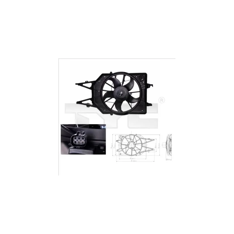 Ventilateur, refroidissement du moteur TYC 810-0015