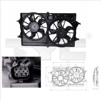 Ventilateur, refroidissement du moteur TYC